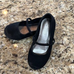Size 10 Little Girl Black Dress Flats